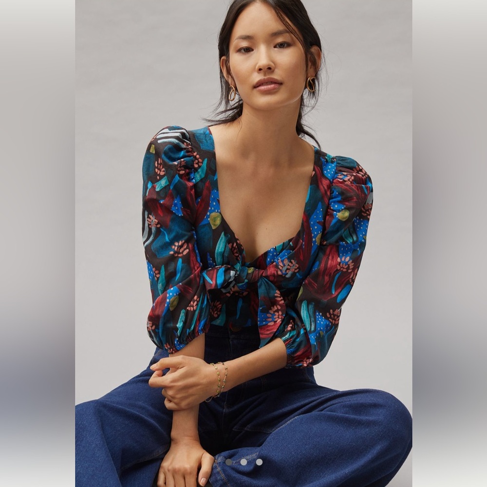 Anthropologie| Eva Franco Tropical Sweetheart Sz 2